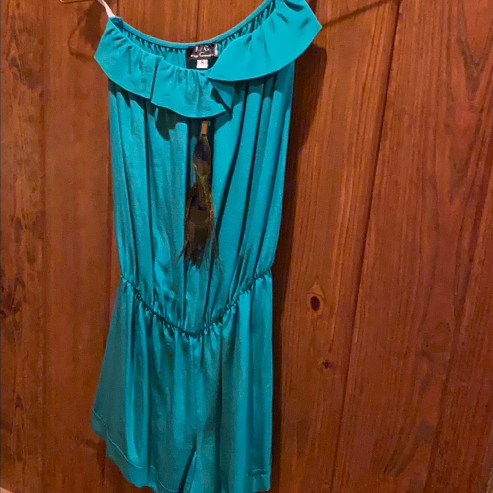 Karina Grimaldi Small Teal Romper